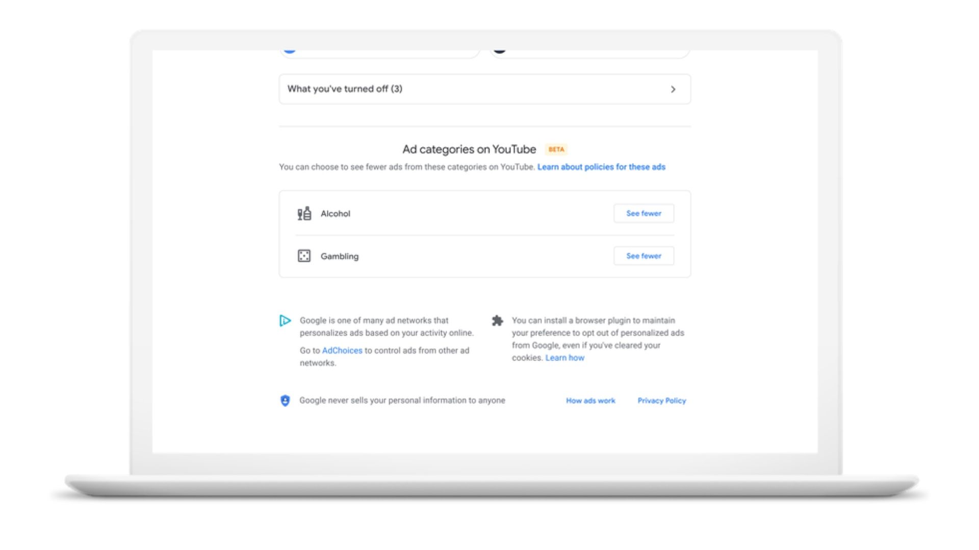 Google to add controls in Ad Settings for gambling and alcohol ads