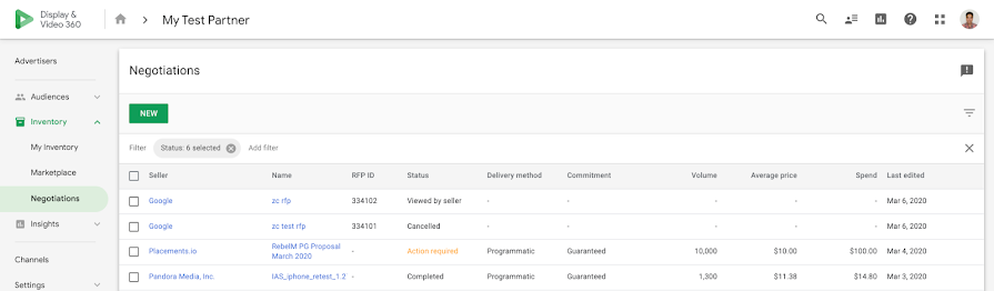 FreeWheel, Kargo, Smartclip, and Xandr now able to do PGs with DV360