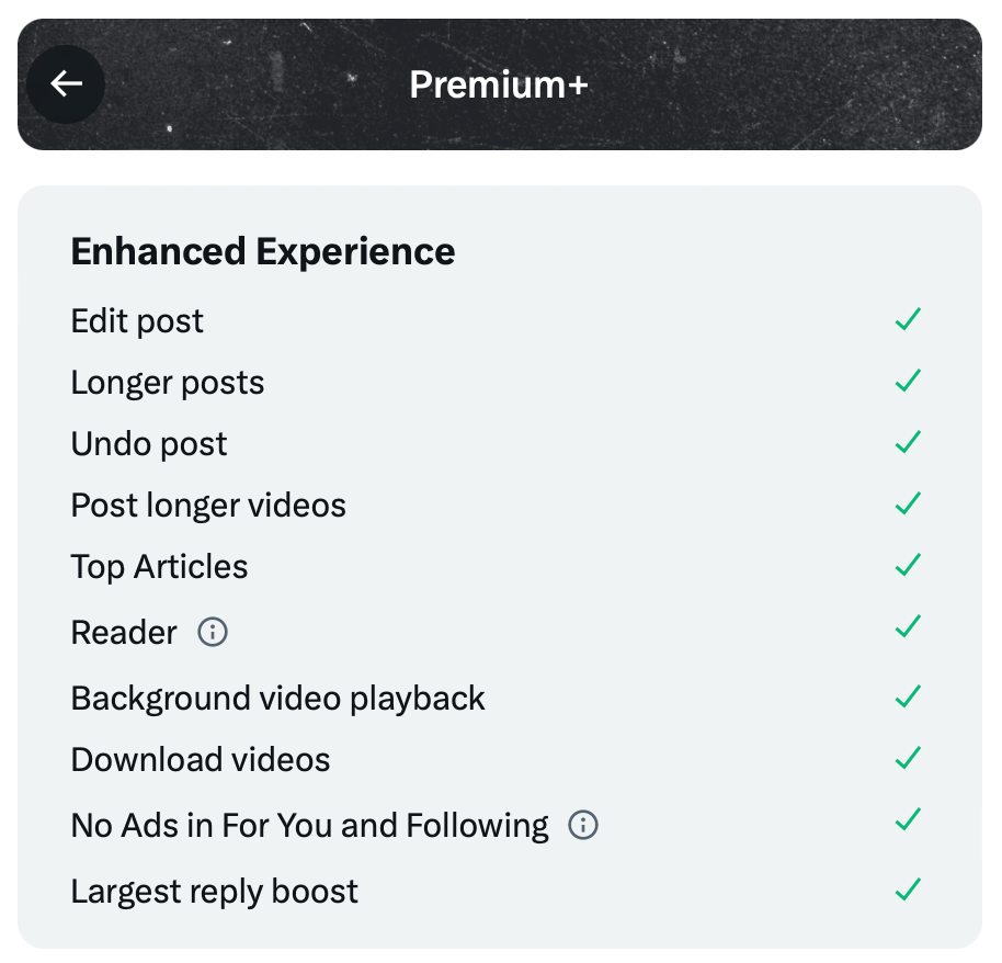 X Launches Three Tiers of Premium Subscriptions