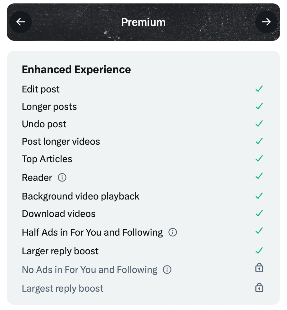 X Launches Three Tiers of Premium Subscriptions