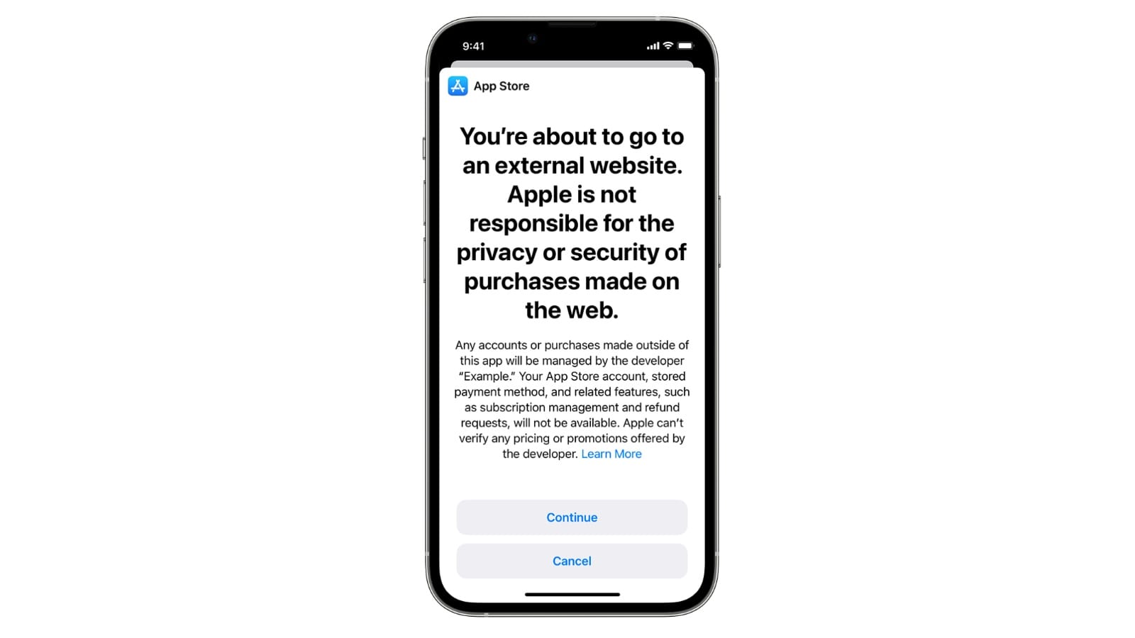 Apple allows Apps to link to external purchases
