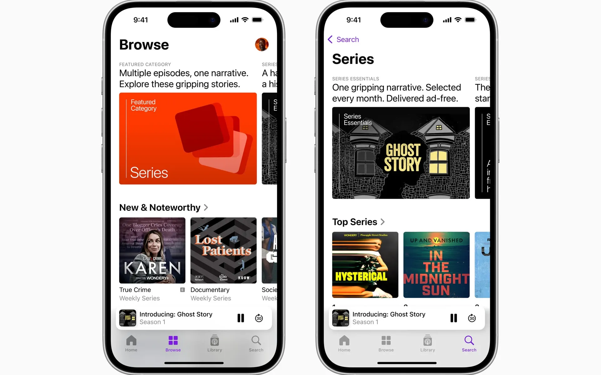 Apple Podcasts launches new features to spotlight Narrative Series Shows