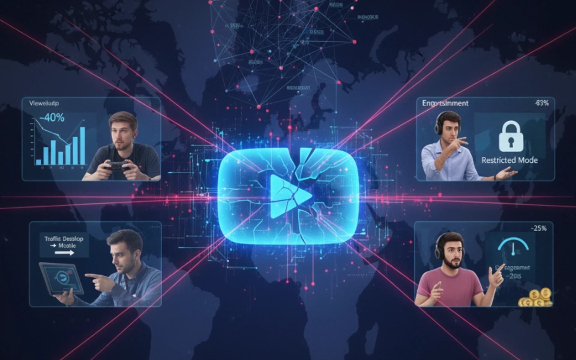 YouTube creators report significant view drops following undisclosed algorithm changes