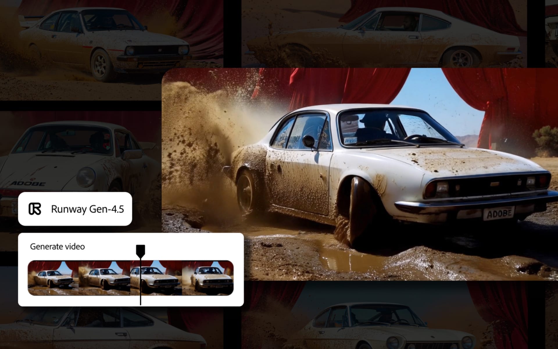 Runway Gen-4.5 generates dynamic video from text prompts with realistic physics and motion consistency.