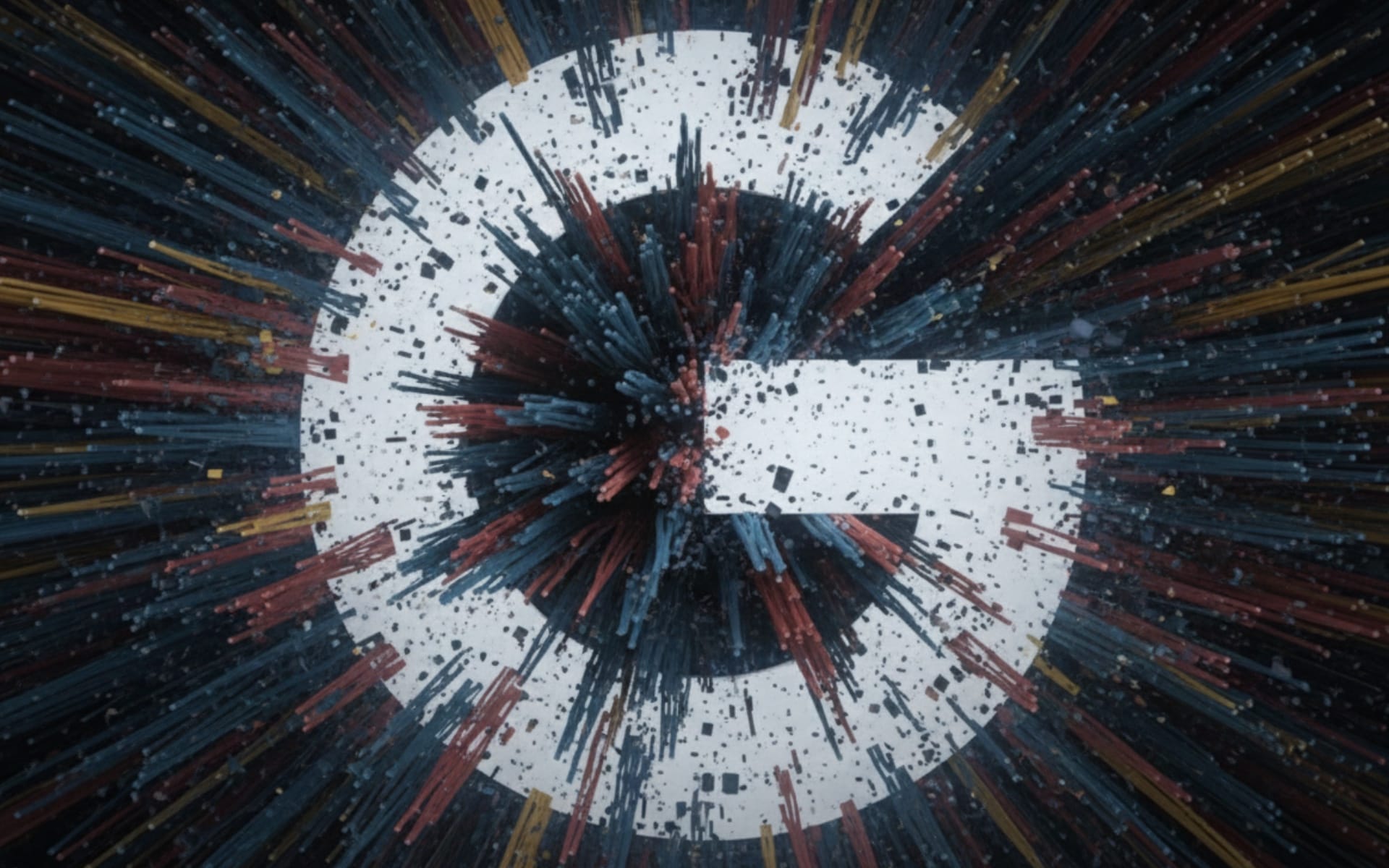 Google logo with explosive data visualization showing December 2025 core update impact. Credit: SER-inspired