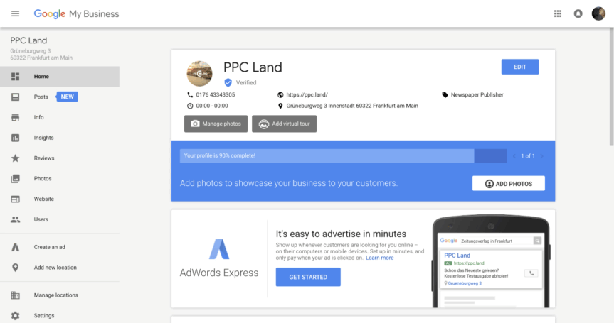 How to upload a video in Google Business Video