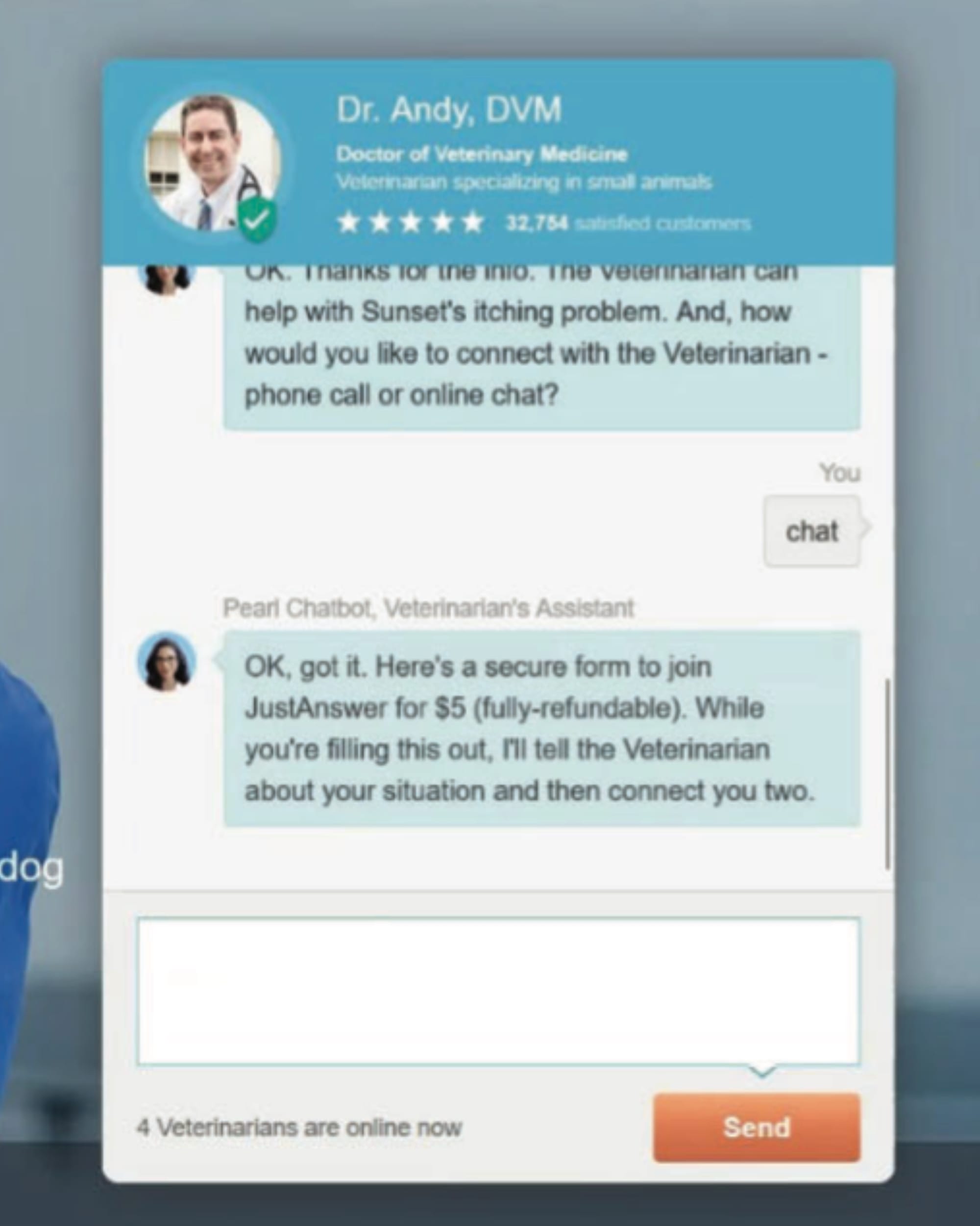 JustAnswer's Pearl chatbot promises $5 access while hiding $65 monthly subscription charges from users