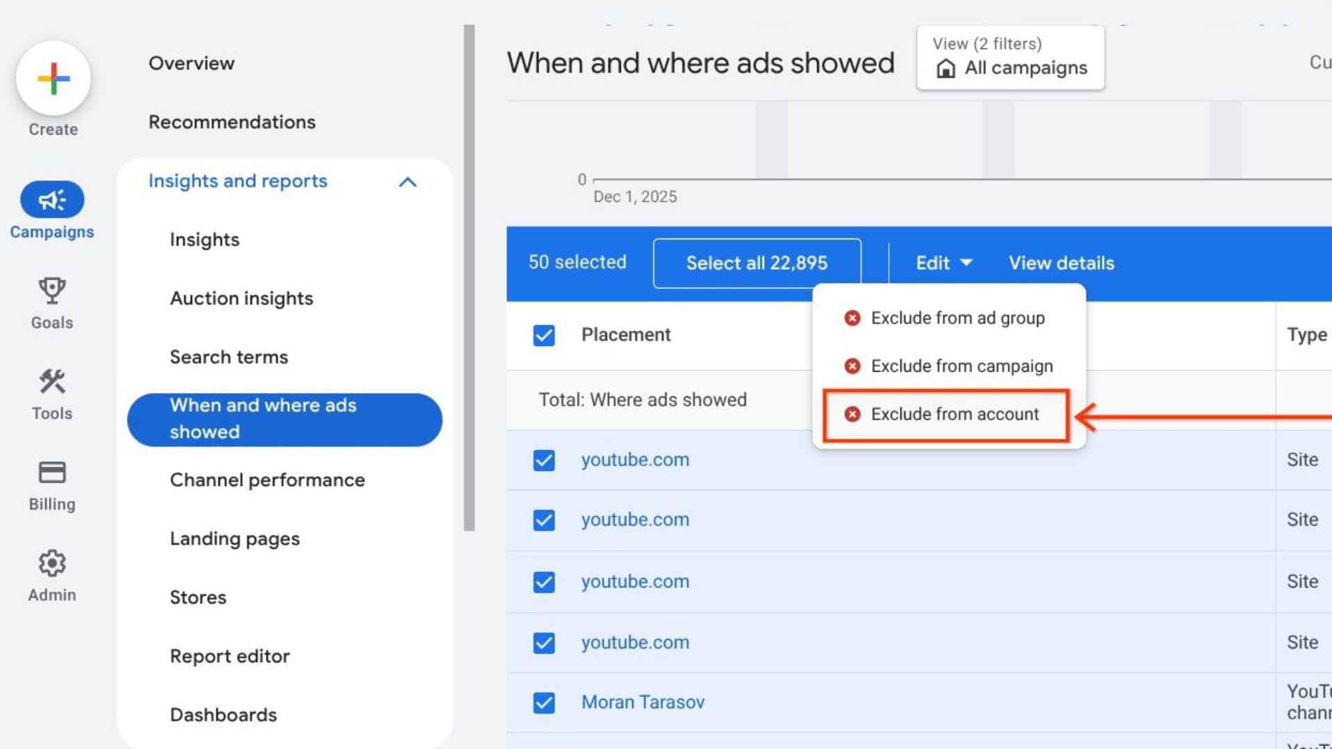 Google gives advertisers one placement list to rule them all