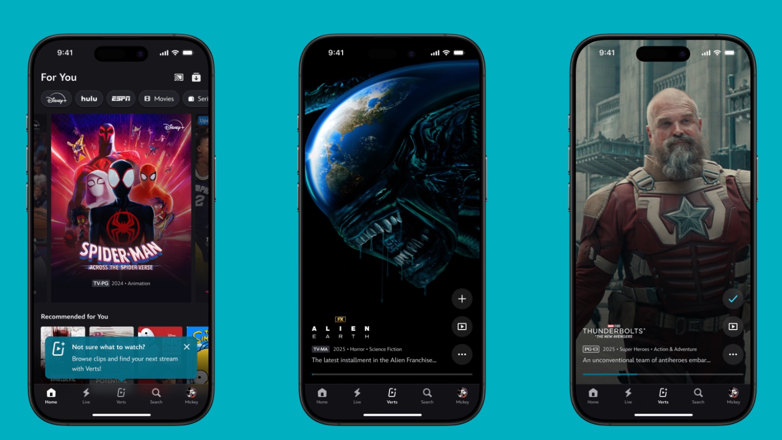 Disney+ launches Verts, its swipeable vertical video feed for mobile
