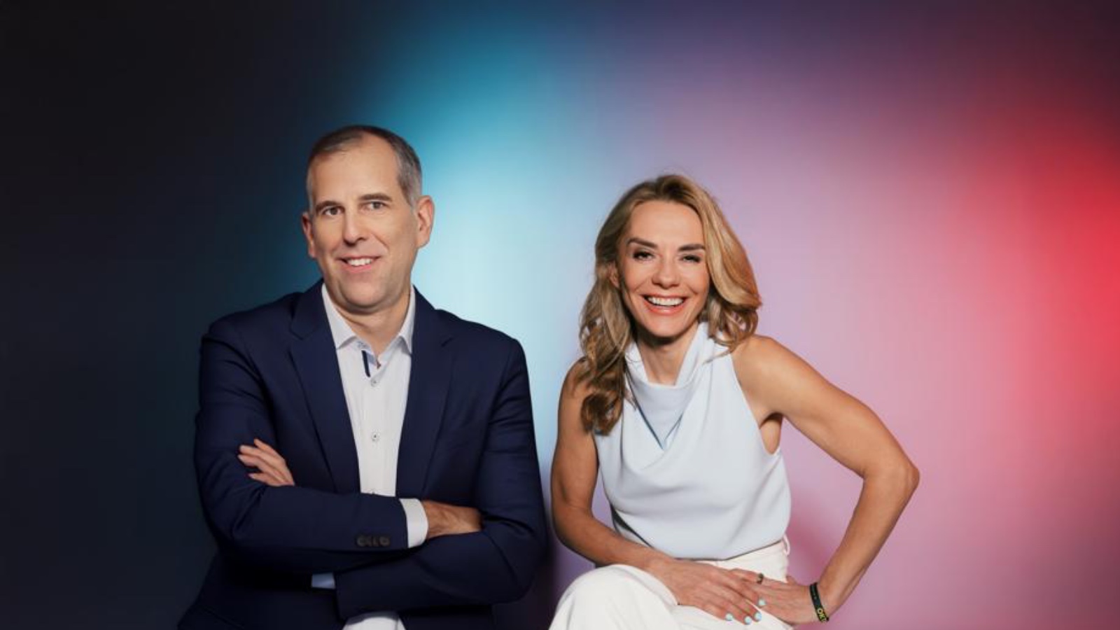 Stephan Schmitter and Inga Leschek, CEO and CCO of RTL Deutschland, announce AI strategy.