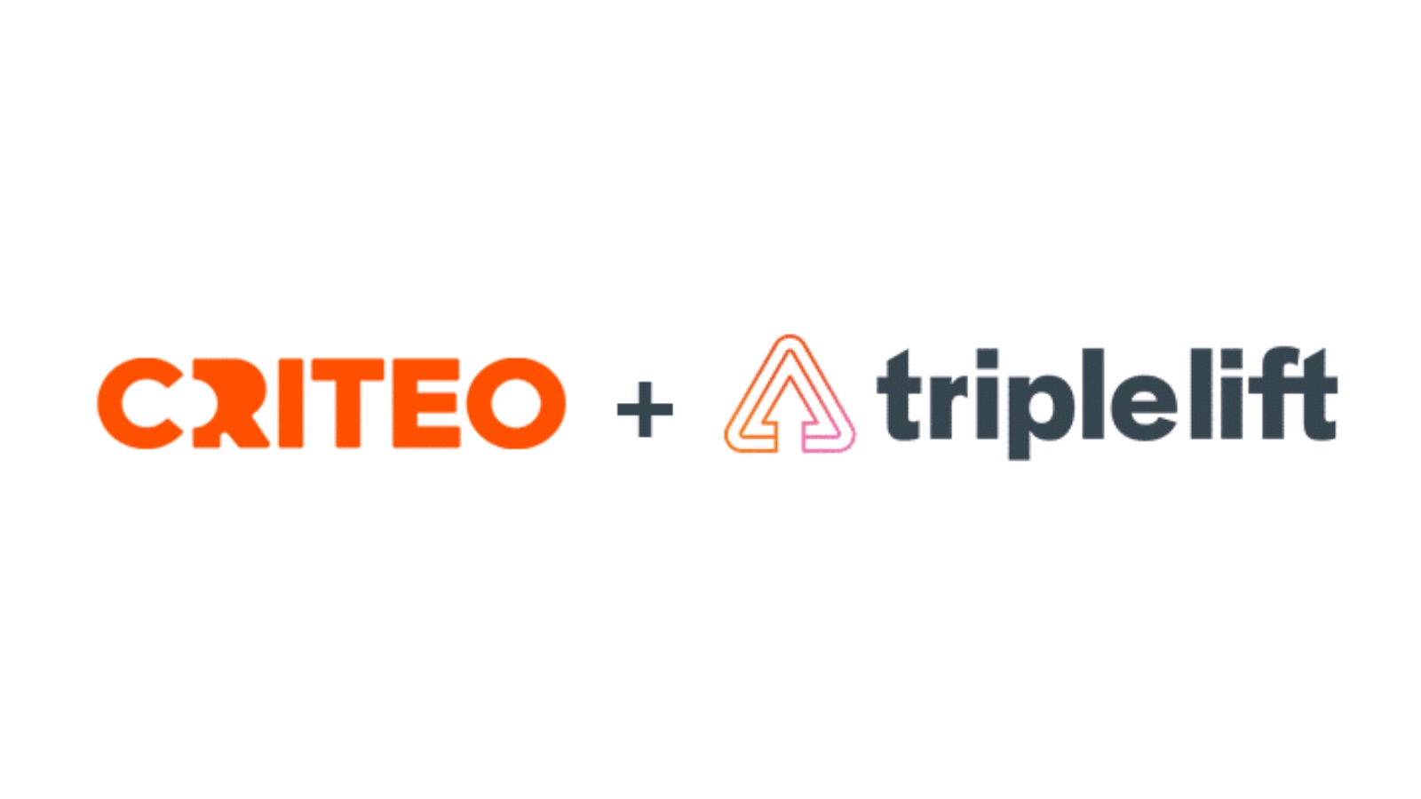 Criteo and TripleLift partnership logo combining commerce audiences with curation for offsite ads.