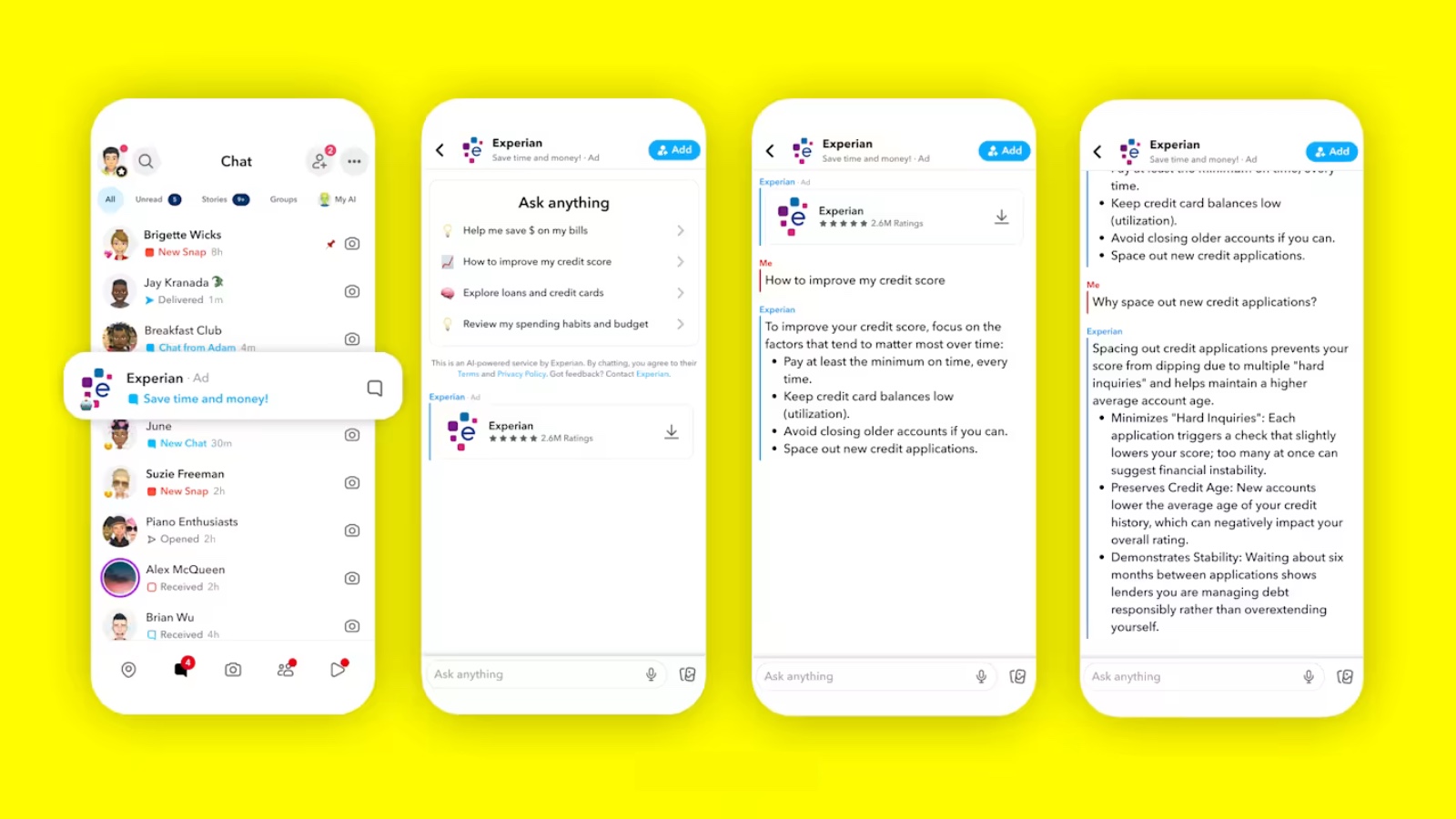 AI Sponsored Snaps let brands chat directly with users