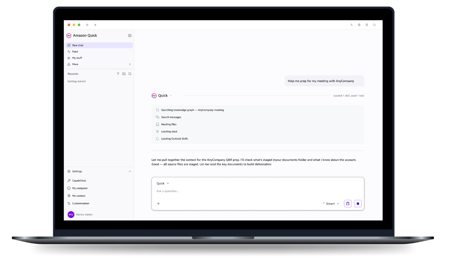 Amazon Quick desktop app learns your work - and never forgets