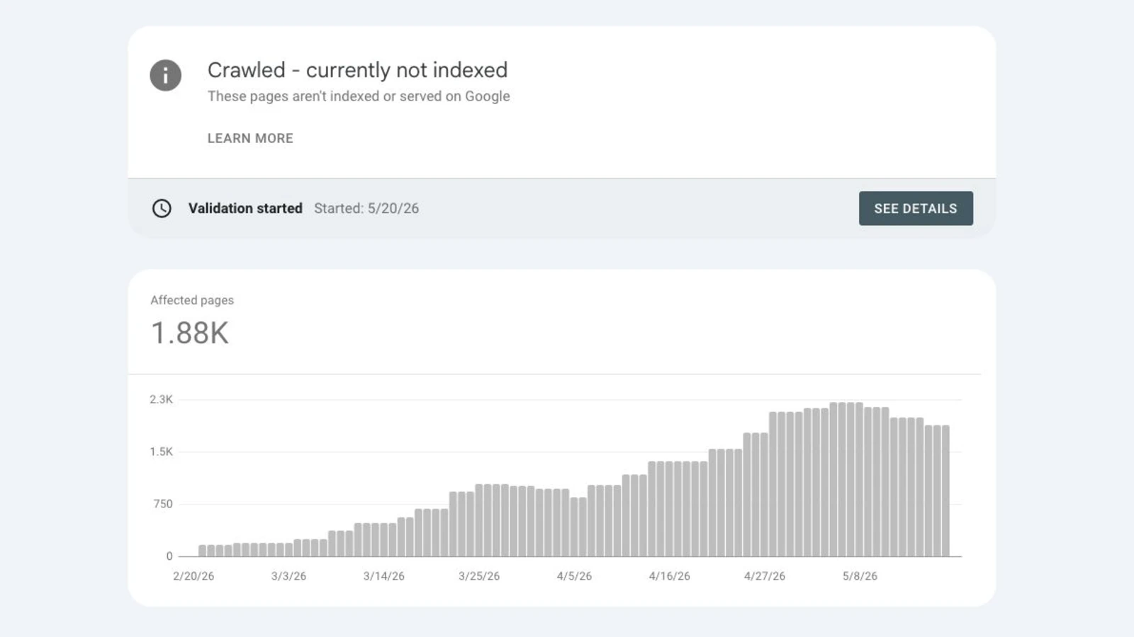 Google silently drops pages: a dev studio lost 50% of its search traffic