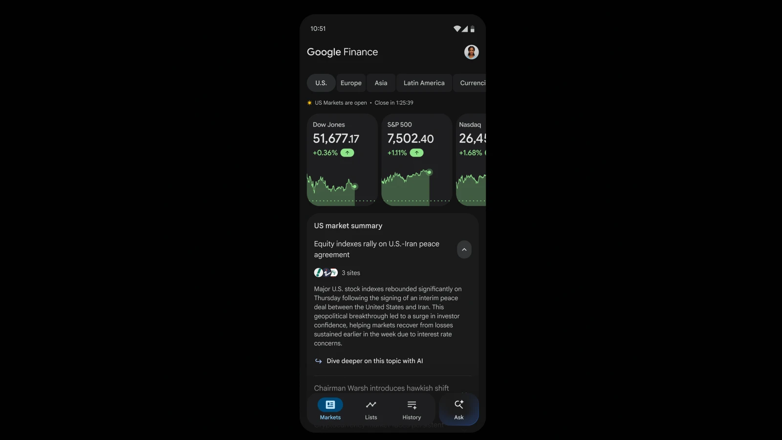 Google Finance exits beta with portfolios, AI tasks, and an Android app