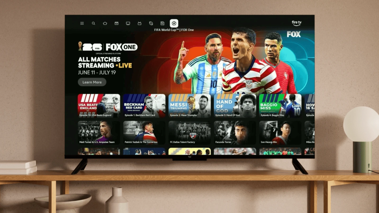 Fire TV brings all 104 World Cup matches with FOX One and Alexa+