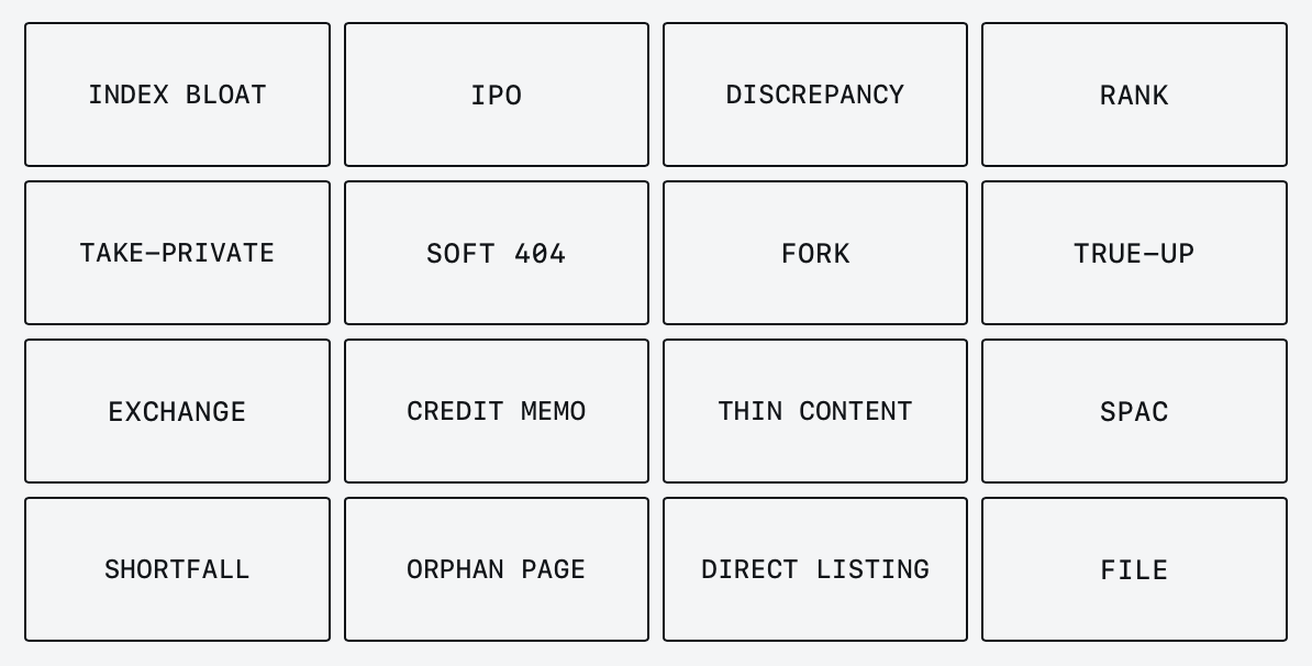 Every tool in the stack was named by a different room
