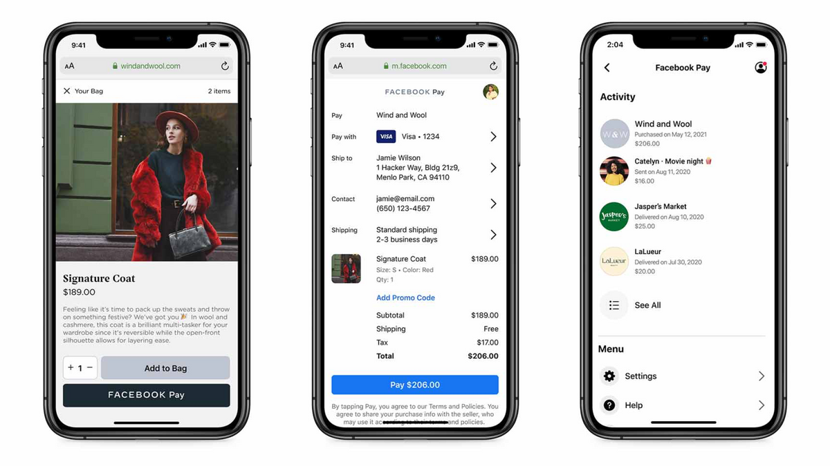 Facebook opens Pay to other platforms and businesses in the US