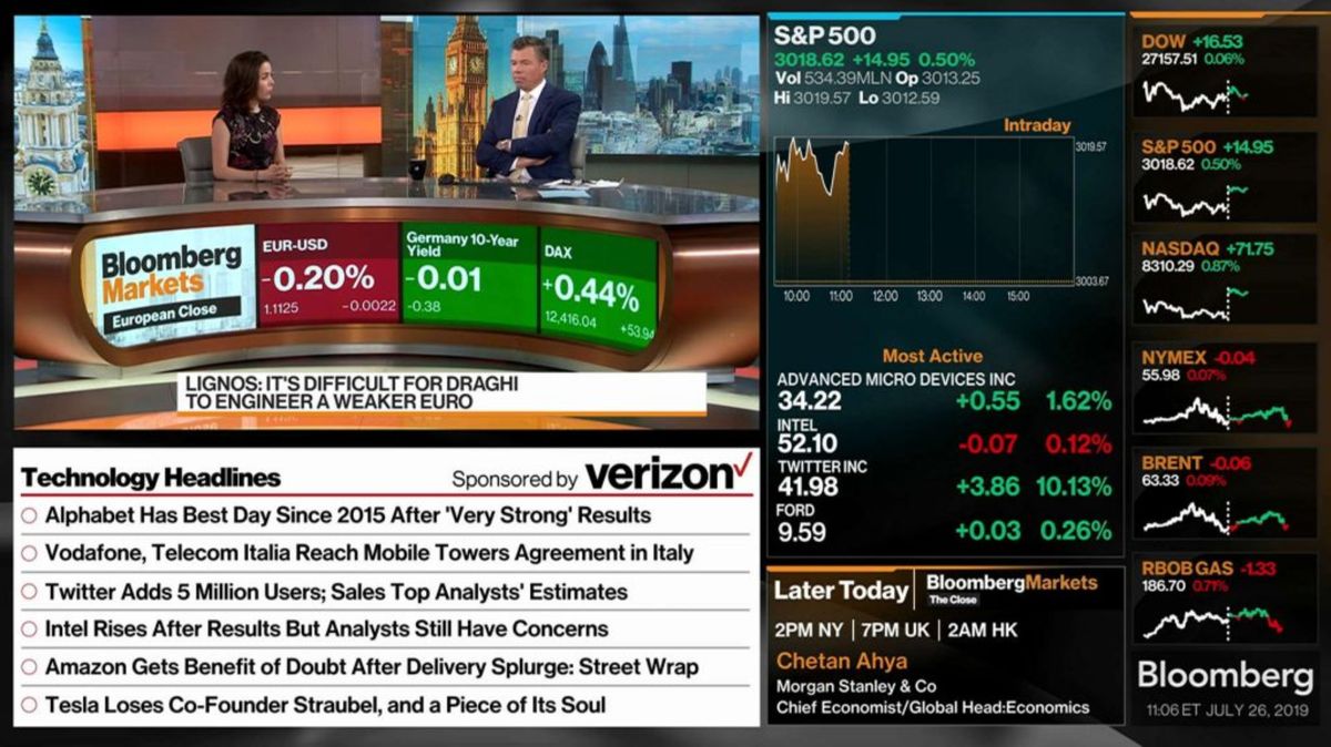 Bloomberg launches Bloomberg TV+, a new streaming video in HD
