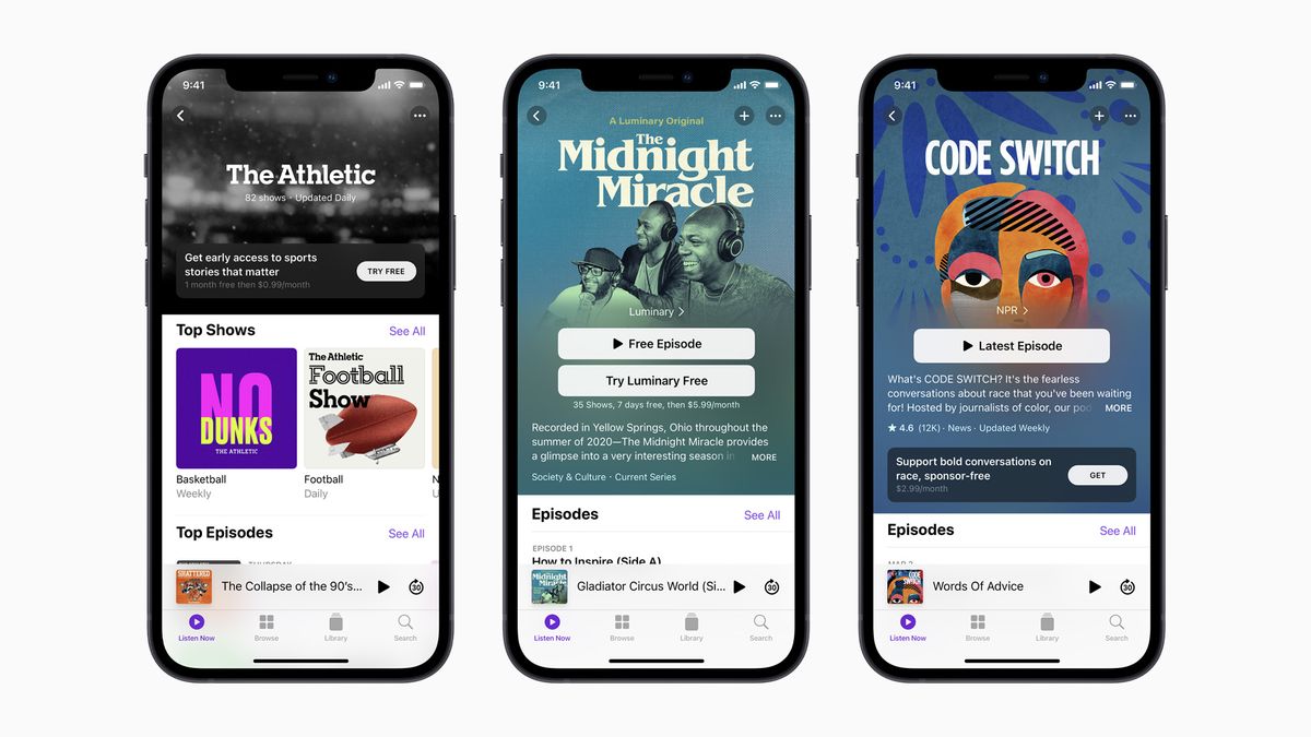 Apple to launch paid podcasts in June
