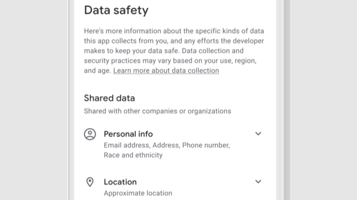 Data safety section in Android Play Store to go live in February 2022