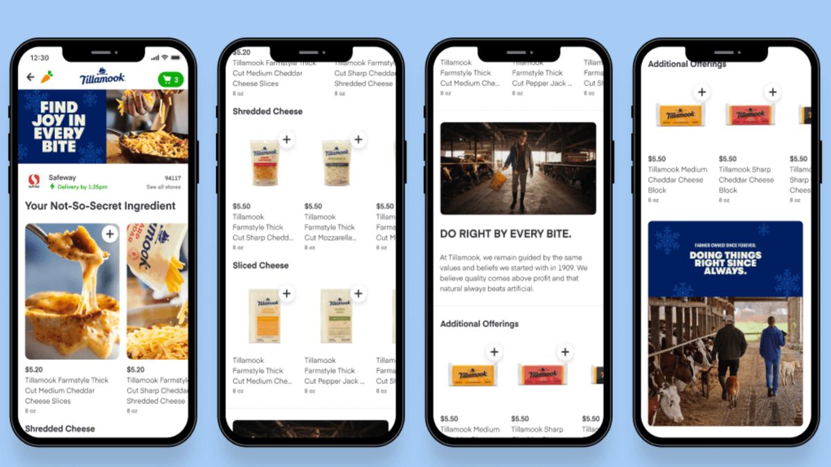 Instacart launches new display ads and brand pages