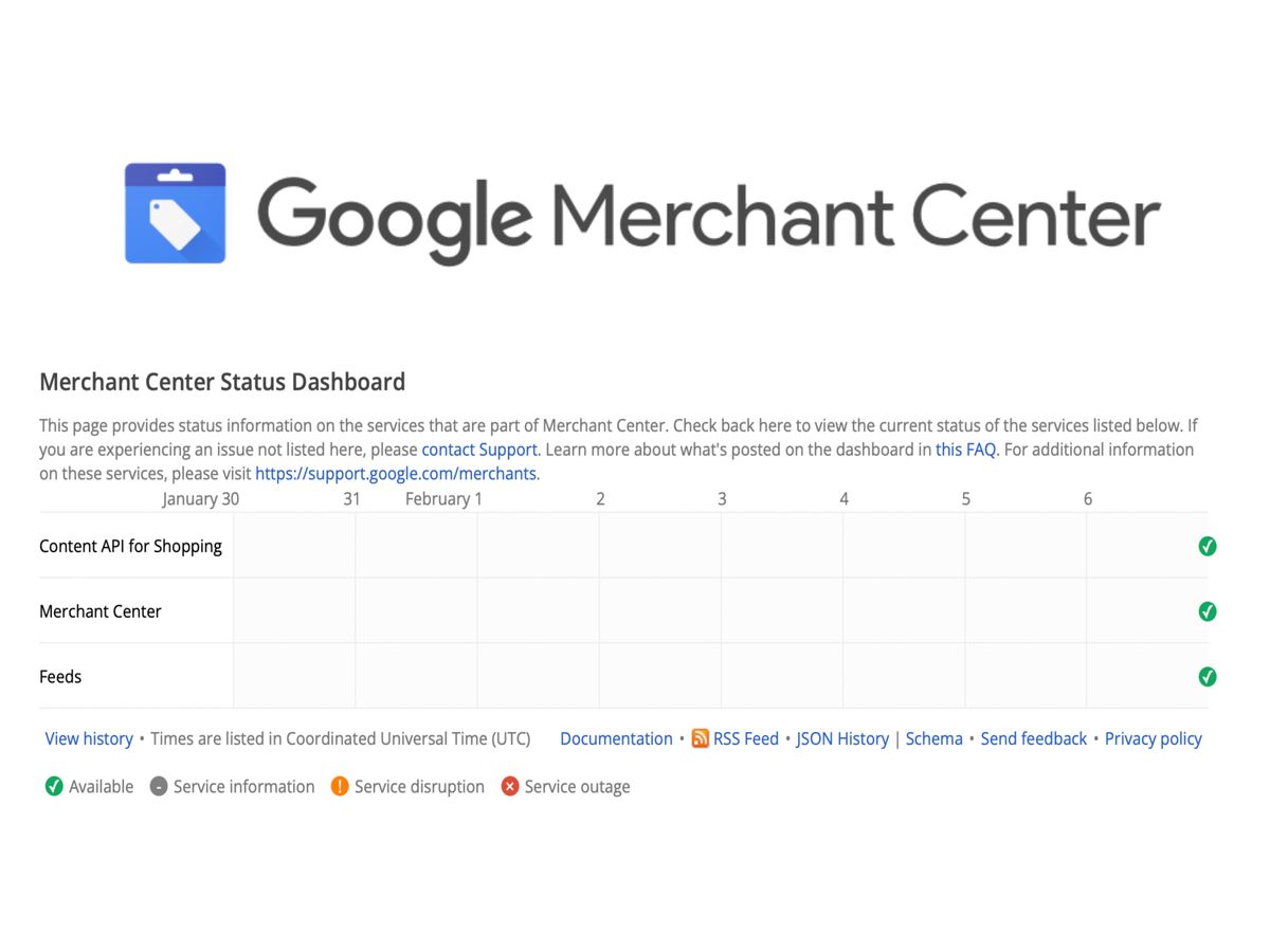 Google launches a Merchant Center Status Dashboard