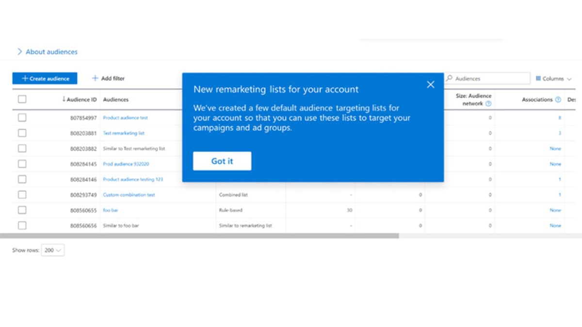 Microsoft Ads releases auto-generated remarketing lists globally