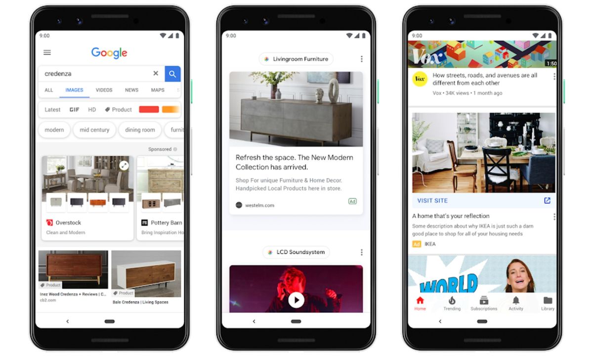 Showcase Shopping ads will appear on Google Images, Discover and YouTube