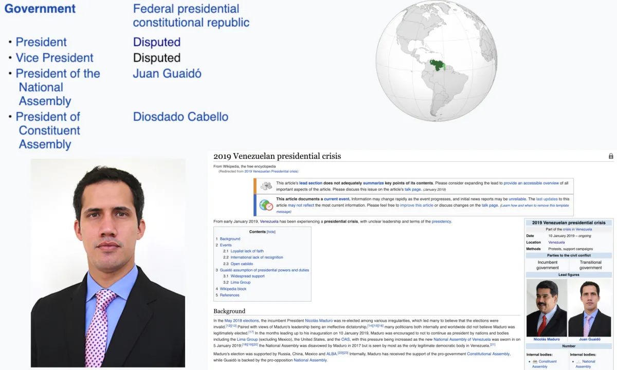 Venezuela blocks Wikipedia amid presidential dispute