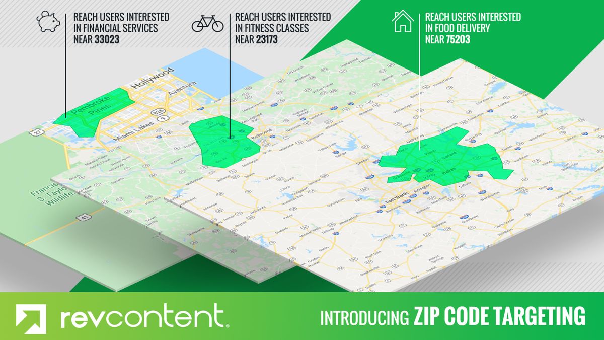 Revcontent releases Zip Code and DMA Targeting for advertisers