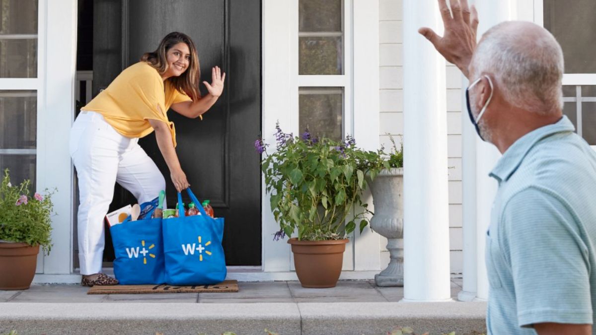 Walmart+ costs $98 a year or $12.95 a month and includes unlimited free delivery