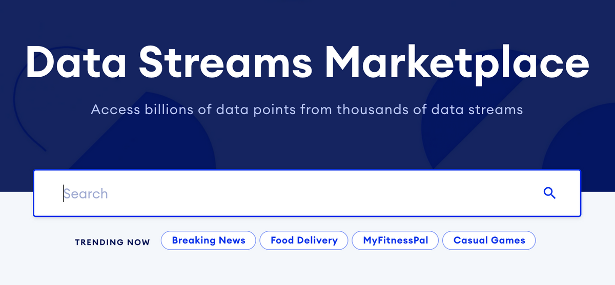 Data Streams Marketplace