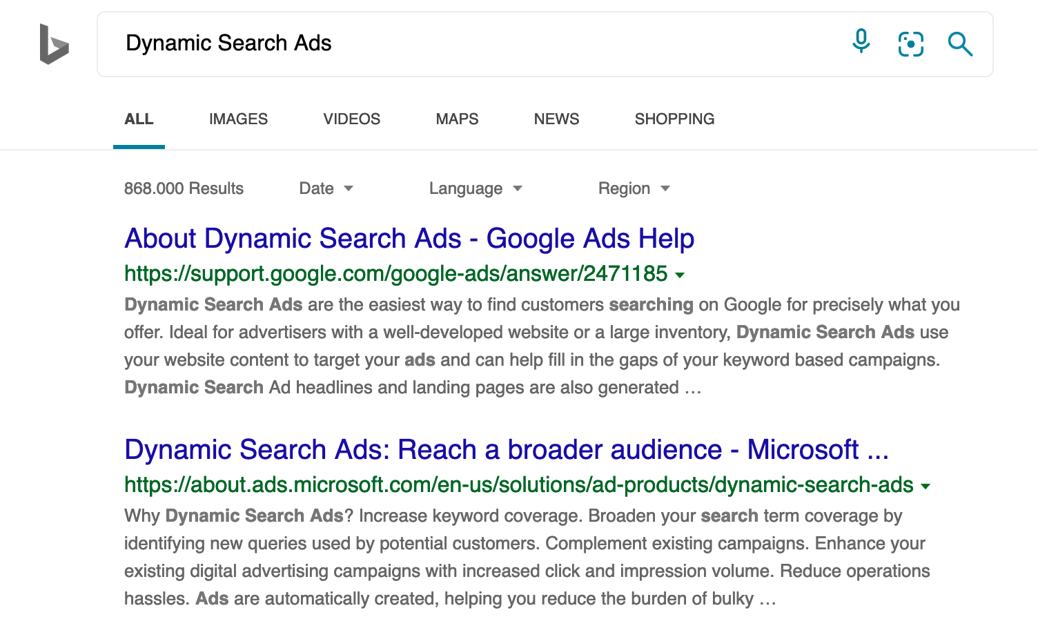 Microsoft extends Dynamic Search Ads (DSA) into more 8 countries