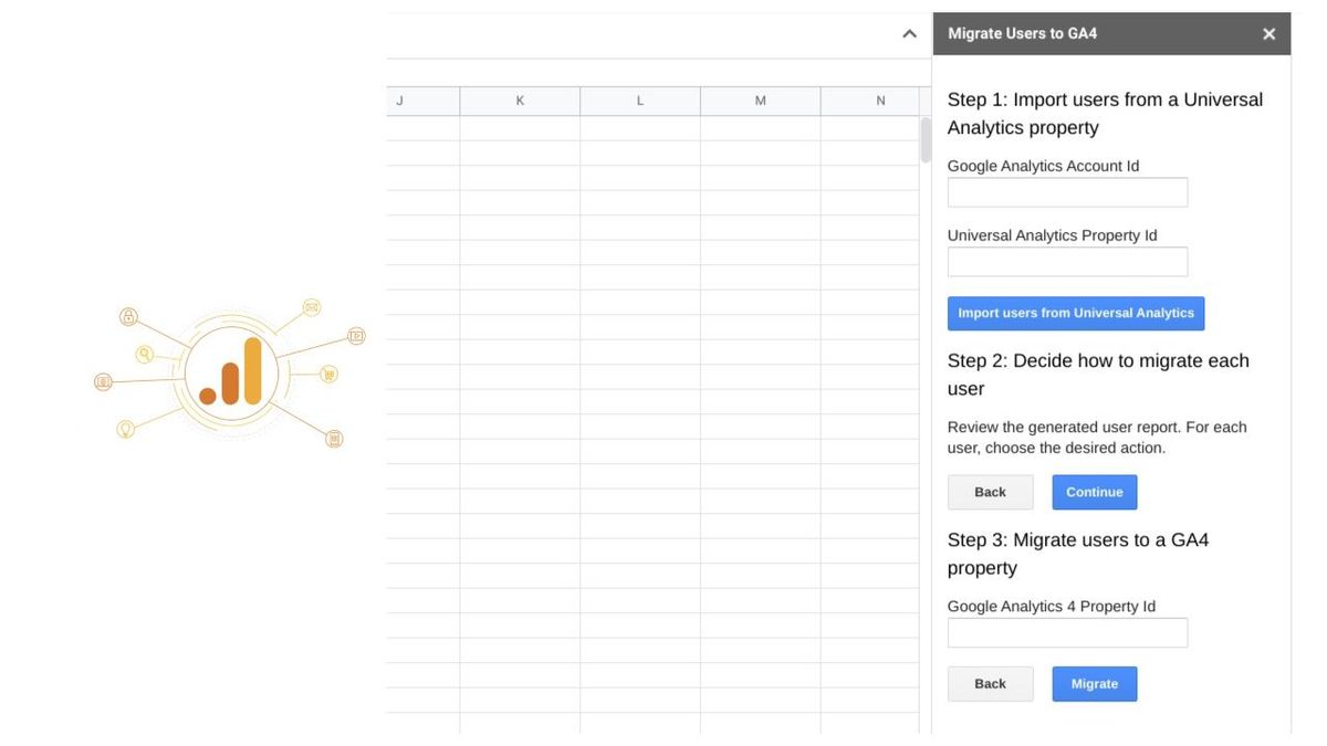 Audience migration tool for Google Analytics 4