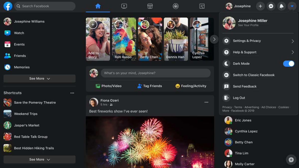 There is a new Facebook.com; it’s faster, has a dark mode, and is more accessible