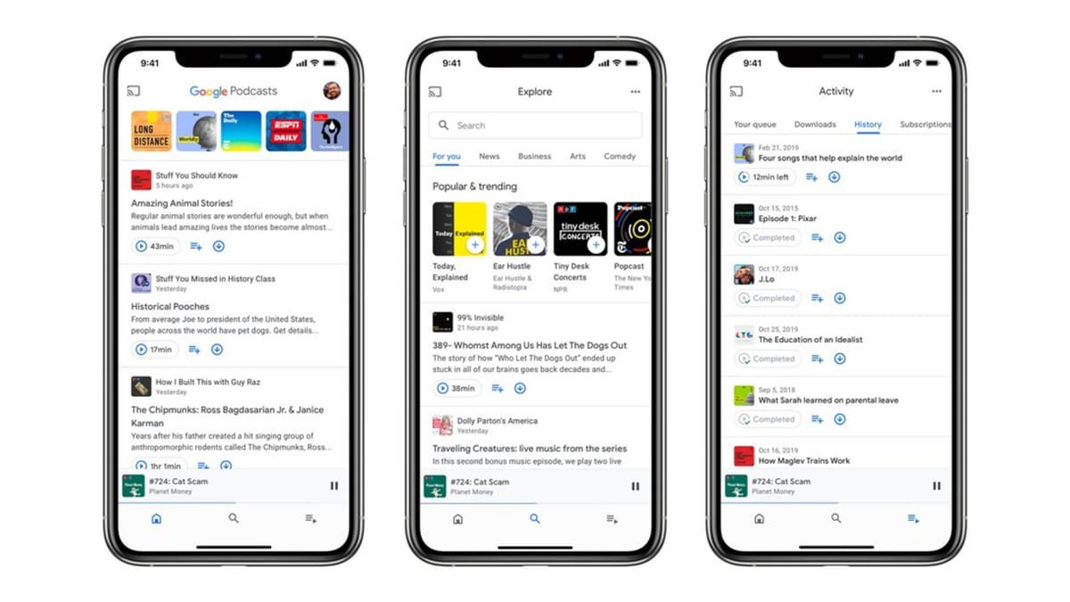 Google launches Google Podcasts in iOS