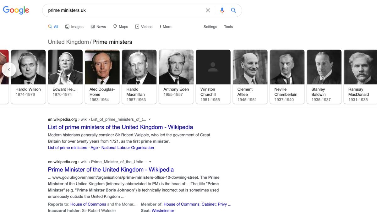 Winston Churchill’s picture disappears from Google’s Knowledge Panels