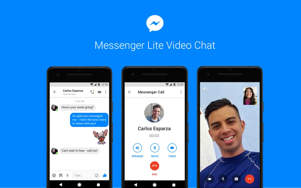 Video Chat in Messenger Lite