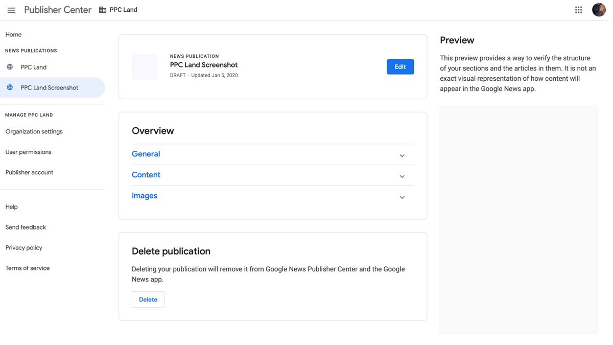 Google launches a new Publisher Center
