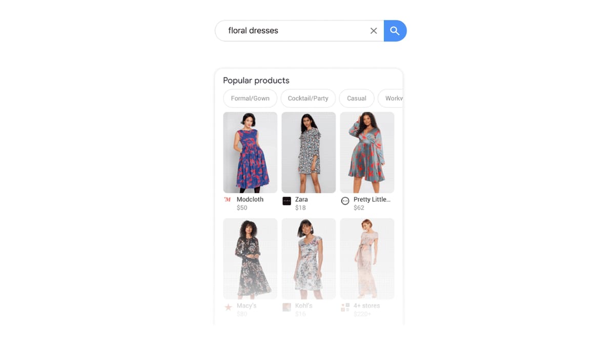 Google starts showing products from Merchant Center on mobile searches, for free