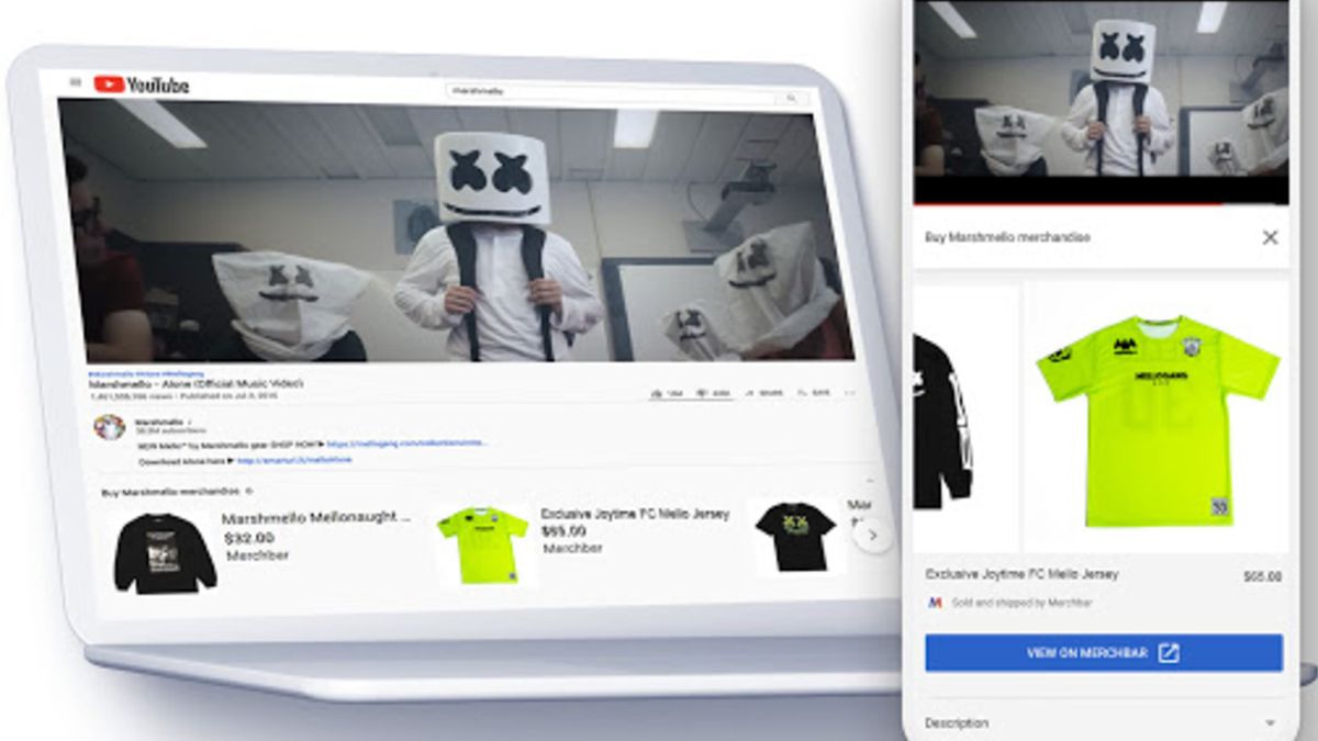YouTube partners with Merchbar to sell merchandise under the videos