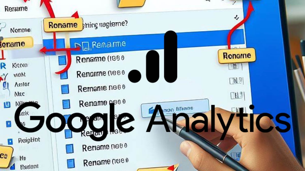 Renaming events in Google Analytics 4 (GA4)