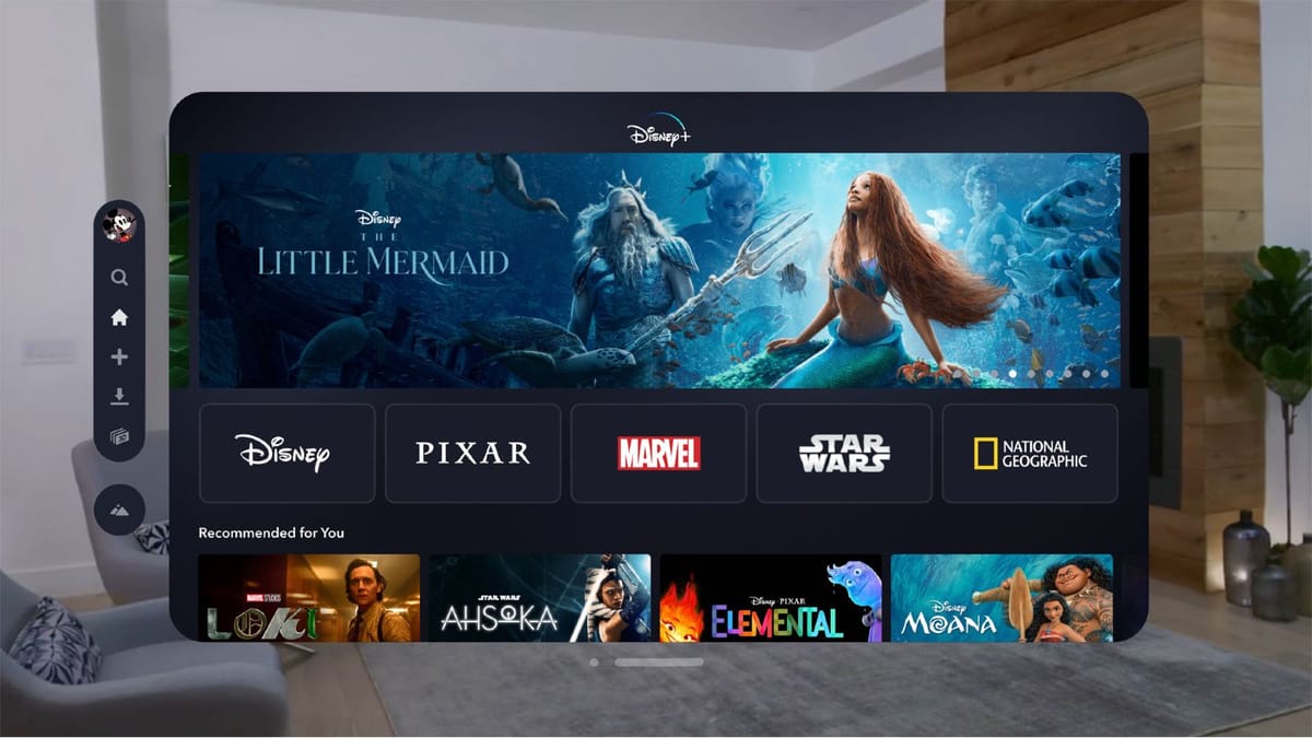 Disney+ available on Apple Vision Pro