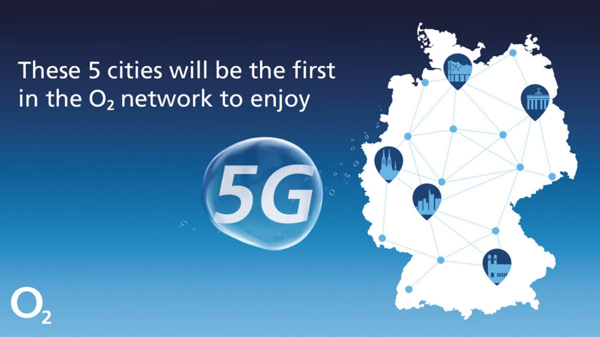 Telefónica Deutschland starts the 5G network in Berlin, Hamburg, Munich, Cologne and Frankfurt