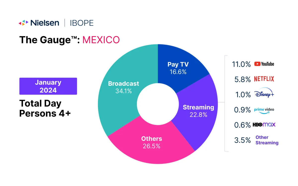Streaming services see slight dip in viewing share in Mexico