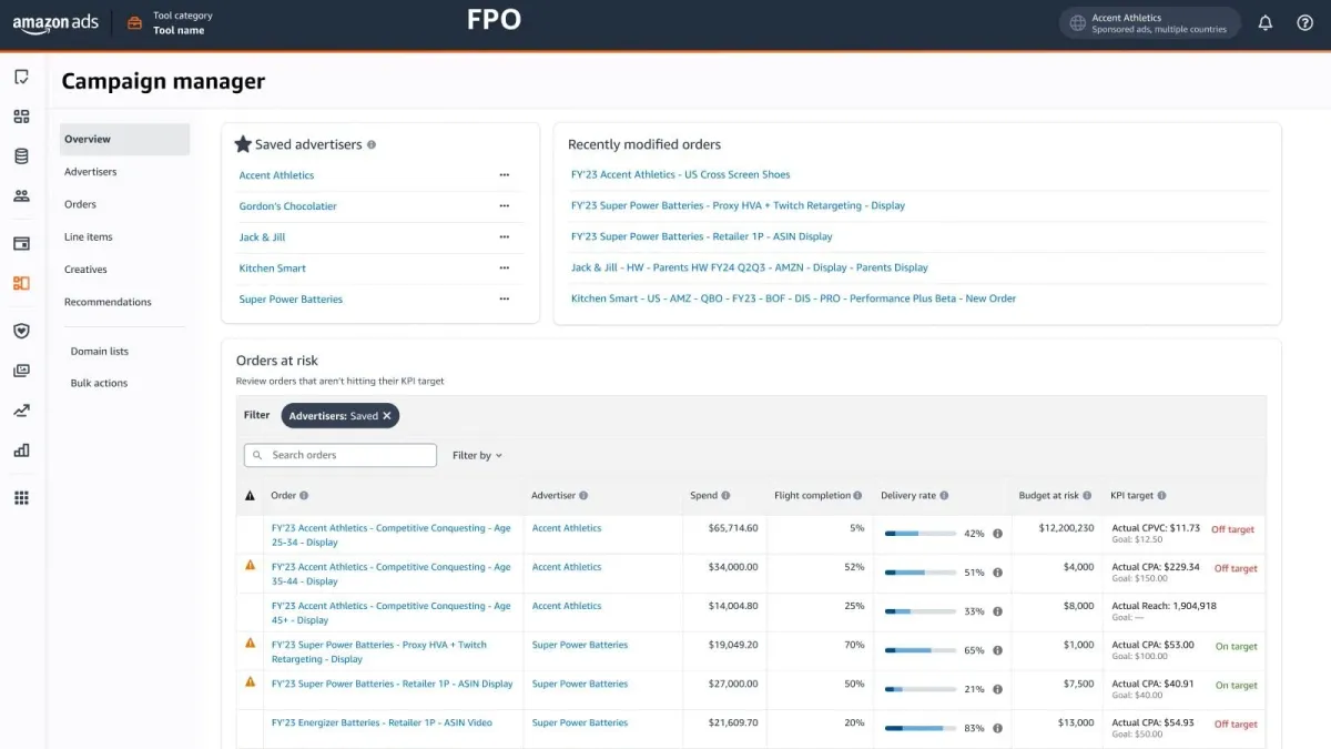 Amazon DSP streamlines Campaign Management with New Overview Page