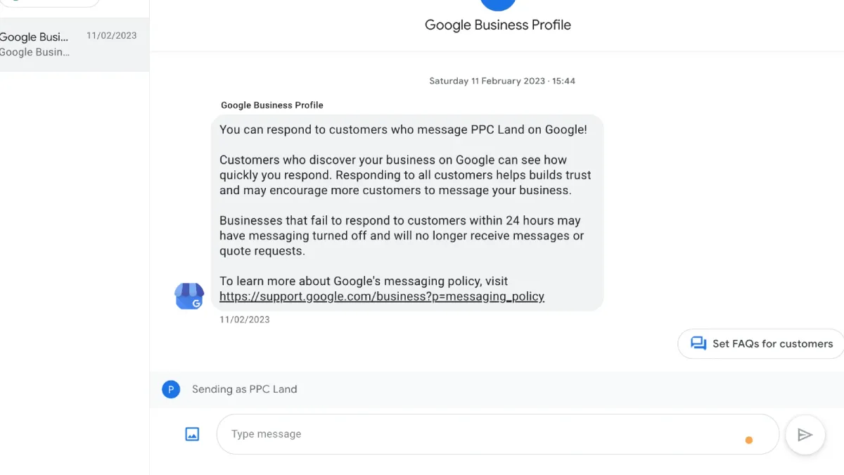 Google Business Profile Chat feature to sunset on July 31, 2024