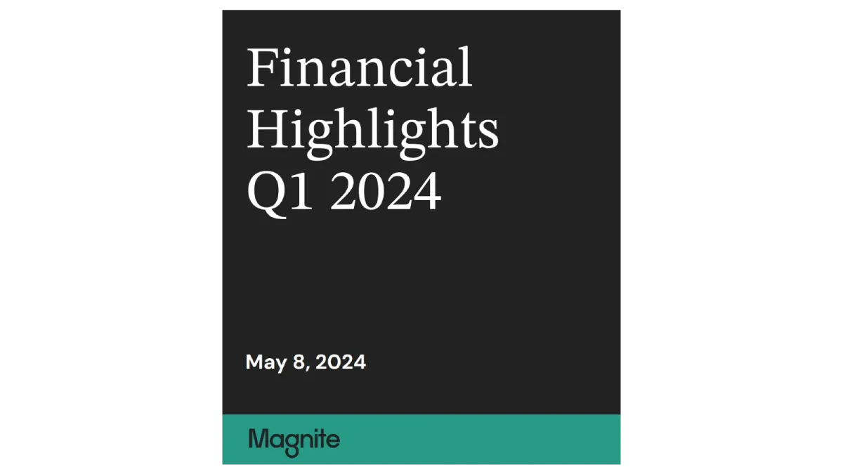 Magnite reports solid Q1 2024 results, exceeding CTV revenue guidance