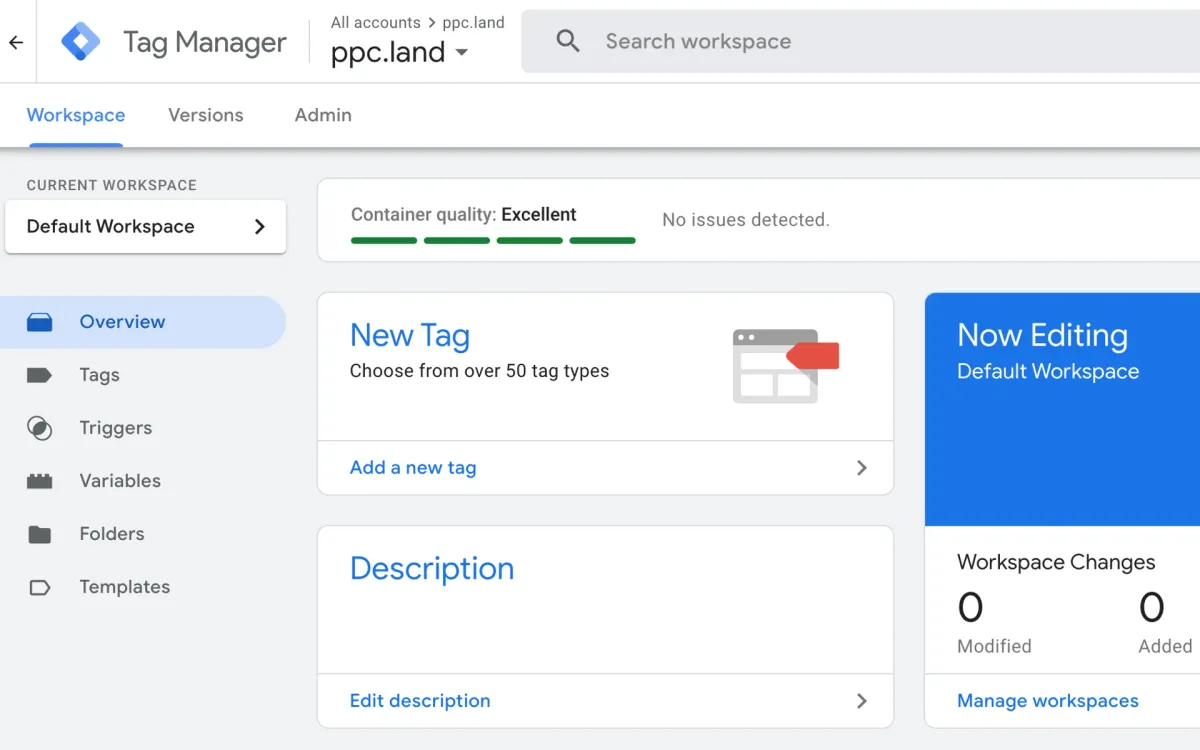 Google Tag Manager introduces container quality status bar for easier tag management